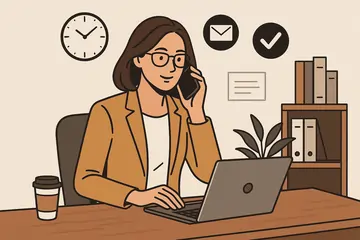 Ideal client working efficiently